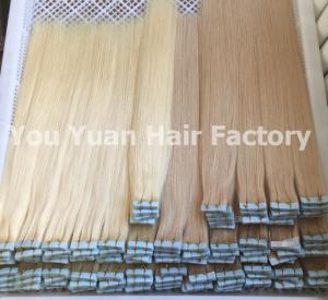 Wholesale 100 human hair: 100% Human Remy Hair Tape in Extensions Double Drawn Long Hair Weaves