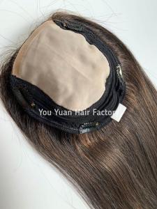 Wholesale hair toupee: 100% Human Remy Hair Top Pieces Toupees Women Hair Piece Human Hair