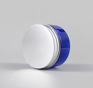 Wholesale pet jar: 100g 150g Travel-size PET Plastic Wide-mouth Cream Jar with Aluminum Cap