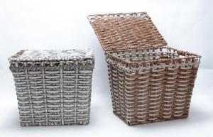 Wholesale pe rattan: PE Rattan Basket, Plastic Woven Storage Basket