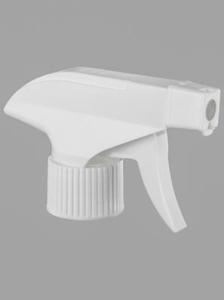 Wholesale plastic sprayer: White PP Plastic Ribbed Skirt Trigger Sprayer