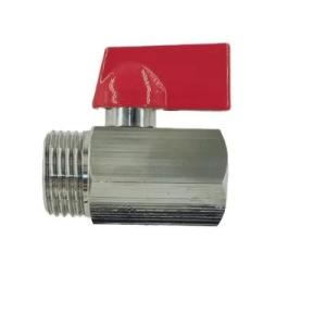 Wholesale forge valve manufacturer: Forged Brass Ball Valve PN30 1/4 Inch 435 Psi with L Type Handle