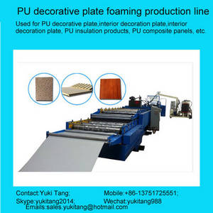 Wholesale heat insulation sheet: PU Decorative Plate Foaming Machine