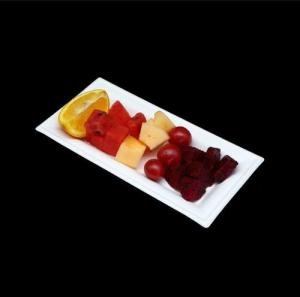 Wholesale bamboo fiber plate: Disposable White Sugarcane Bagasse Pulp Paper Square Plate for Fruit or Cooking