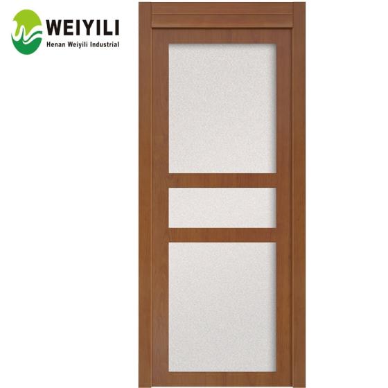 Wpc Material Interior Frosted Glass Bathroom Door Id