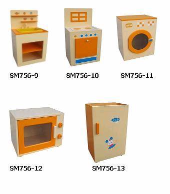 kids wooden microwave