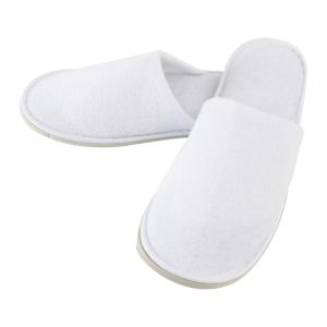 Wholesale spa slippers: Towel Cloth White Hotel Disposable Slippers