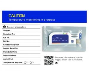 Wholesale Temperature Instruments: CE Approved Single Use PDF Temperature Data Logger for Cold Chain Use