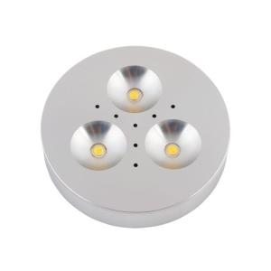 Wholesale round led: Round Counter Showcase Kitchen Lighting Fixtures LED Under Cabinet Lighting 12V Low Pro