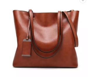 Wholesale pink: PAXDUN Vintage Women Large Leather Handbags PU Wallet Purses Hand Bags Ladies Simple Fashion Tote Ha