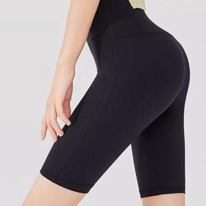 Wholesale yoga wear: High-waisted Shark Pants Women Wear Bottom Spring Summer Belly Lift Hip Fitness Pressure Yoga Barb
