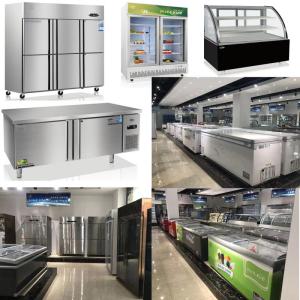 Wholesale customer display: Customized Freezer Kitchen  Cake Display Seafood  Air Curtain Cabinet