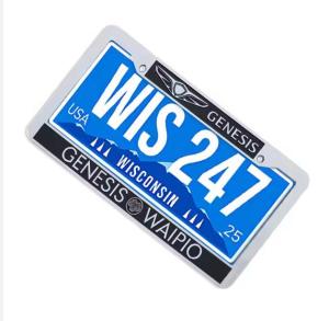 Wholesale aluminum alloy plate: Aluminum Alloy License Plate Frame Custom Size American Size 300*150mm