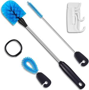 Wholesale Cleaning Brushes: Stainless Steel Long Handle of 5 Pieces Bottle Brushes