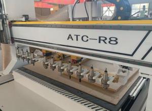 Wholesale magazine collector: Factory Direct Sale CNC Router Machine R8 with Vacuum Working Table and Automatic Tool Change