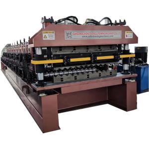 Wholesale roof fan: South America Chile Popular 5 V Profile Corrugated Roof Sheet Double Layer Machine