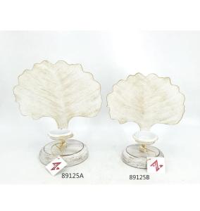 Wholesale hollow: Fashion Metal Hollow Leaf Shape Candle Holder for Home Decoration