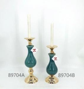 Wholesale home decoration: Upscale Simple Style Green Small Candle Holder Home Decor