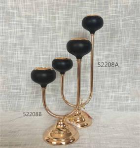 Wholesale fruit box: Modern Gold Metal Candle Holder From China