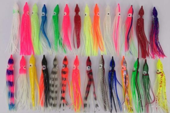 Sell Colorful soft plastic Octopus Squid Skirt fishing Lures