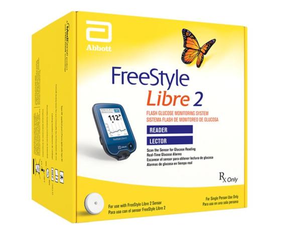 Freestyle Libre 2 Reader With Sensor Starter Kit For Continuous Glucose Monitoringid11617606 