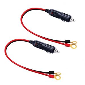 Wholesale mini car camera: 12V Car Lighter Male Plug To Quick Disconnect Eyelet Terminal Harness Extension Charging Cord Cable