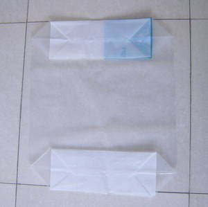 Wholesale transparent bags: Transparent PE Block Bottom Valve Bag