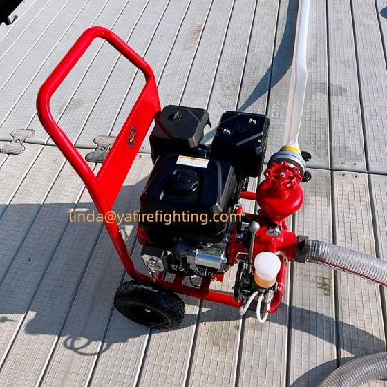 Sell trolley cart mobile fire pump with Lifan Kp460 engine