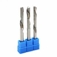 1 Flute Carbide End Mill Right Hand Helical Uncoated Milling Cutters for Plastic / Fiberboard