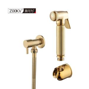 Wholesale toilet jet spray: Brass Chrome/Black/Gold Handheld Toilet Bidet Spray Shower Set Kit