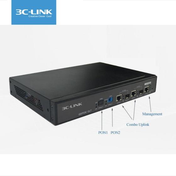 Mini Size EPON OLT 2 PON Ports 1U EPON System Ems Software Management ...