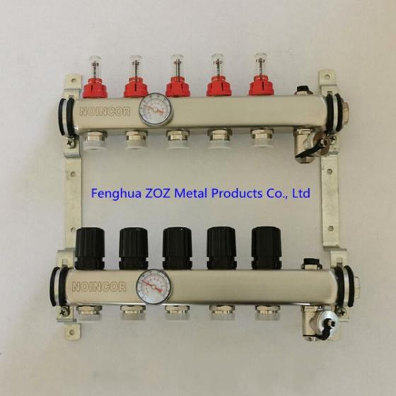 Stainless Steel Pex Radiant Floor Heating Manifold Assembly(id9688064