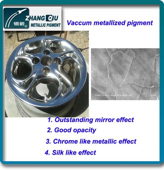 Vacuum Metallized Pigment Used For Mirror Effect Paint