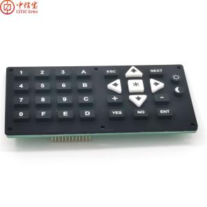 Wholesale silicone keypads: Metal Dome Tactile Silicone Rubber Keypad PCB Circuit Board
