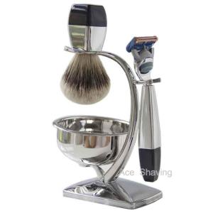 Wholesale new fashion: New Fashion Man Face Beard Clean Grooming Tool Shaving Set Brush Razor Stand Bowl