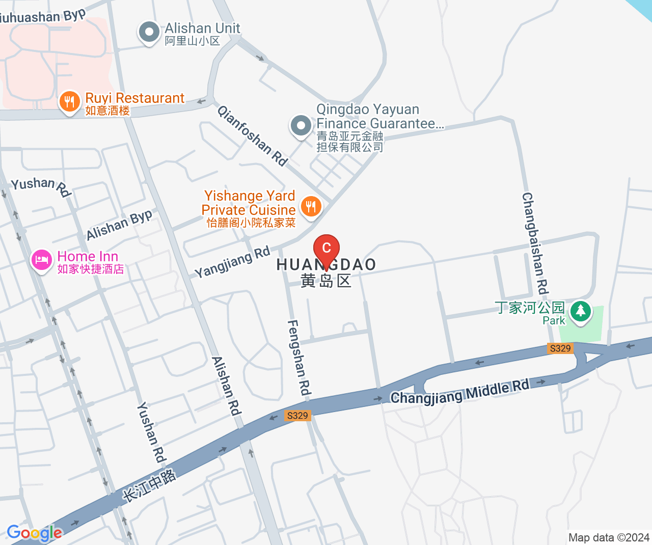 Company location map of Qingdao FOCREA International Trade Co., Ltd