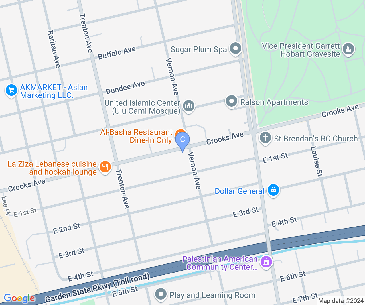 Company location map of A1 Oasis Construction LLC - Roofing Gutter Chimney & Masonry