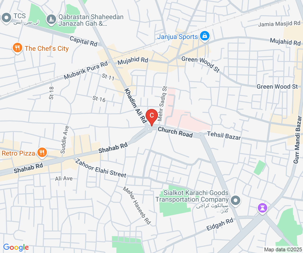 Company location map of Sufi M.Tufail Enterprises