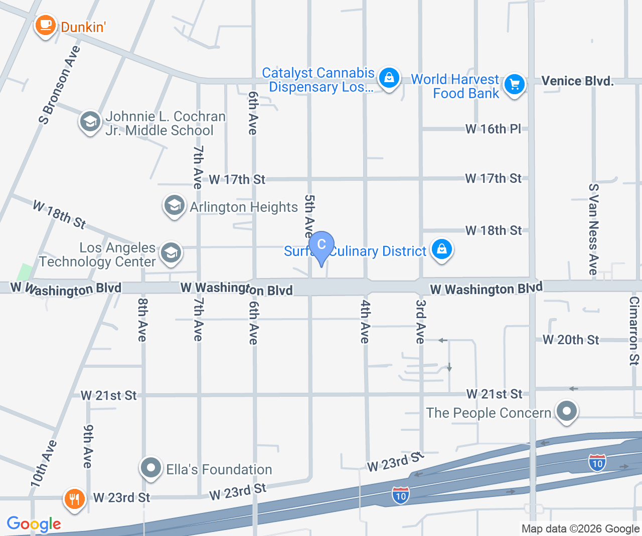 Company location map of All Phase Electrical Contractors