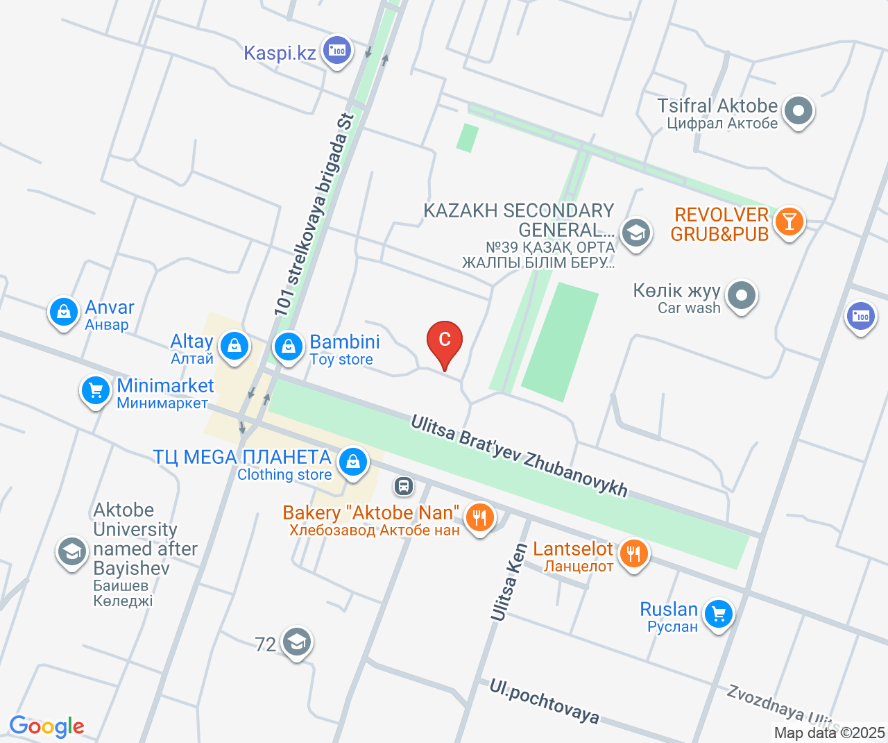 Company location map of Munai Energy Group LLP