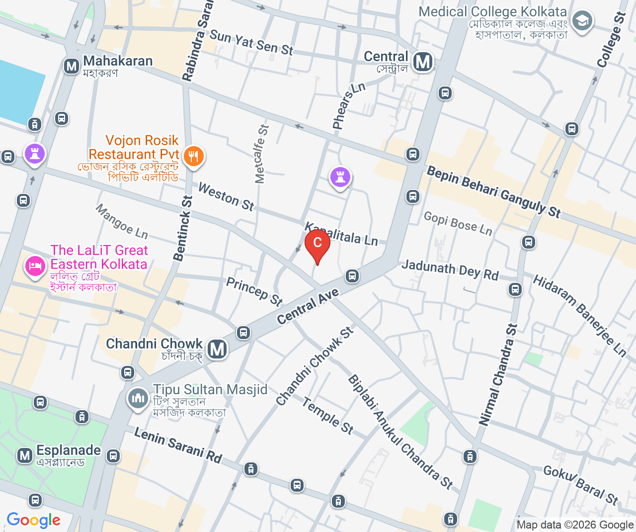 Company location map of Mines Equipment Spares Corporation 