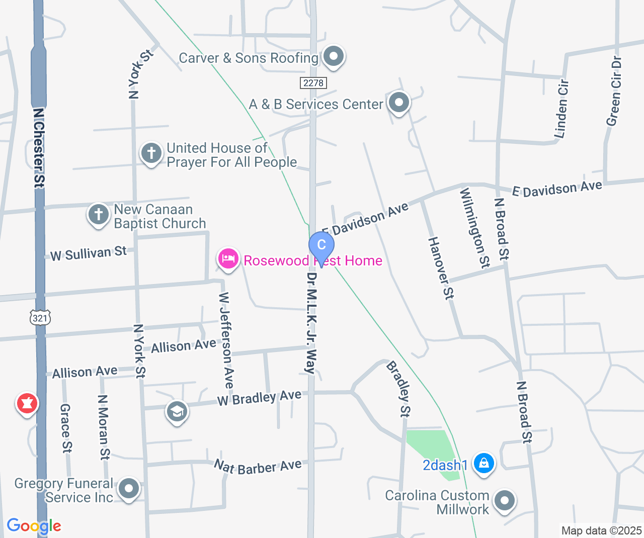 Company location map of Benjamin Segal Photography