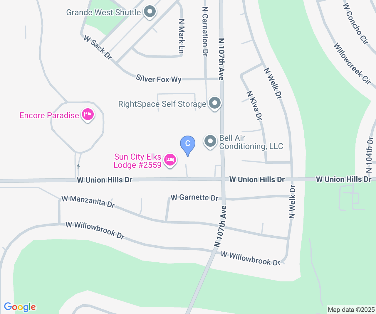 Company location map of Bram Flooring