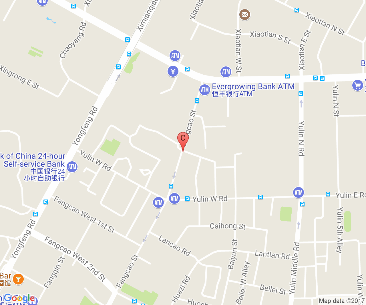 Company location map of Chengdu Cocreation Optical Co., Ltd.