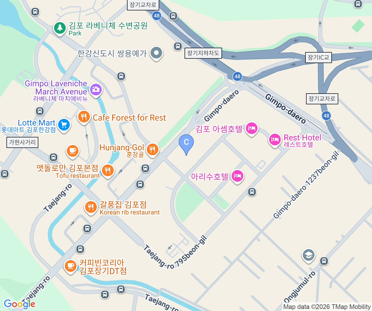 Company location map of Pines Co.,Ltd.
