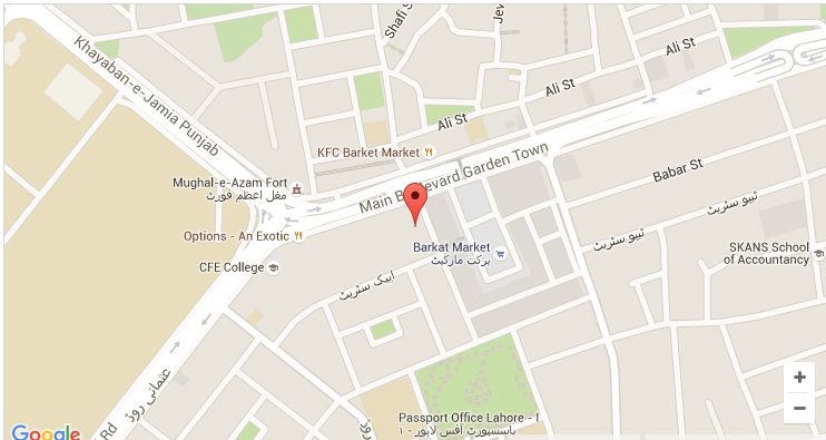 Company location map of Cotton King