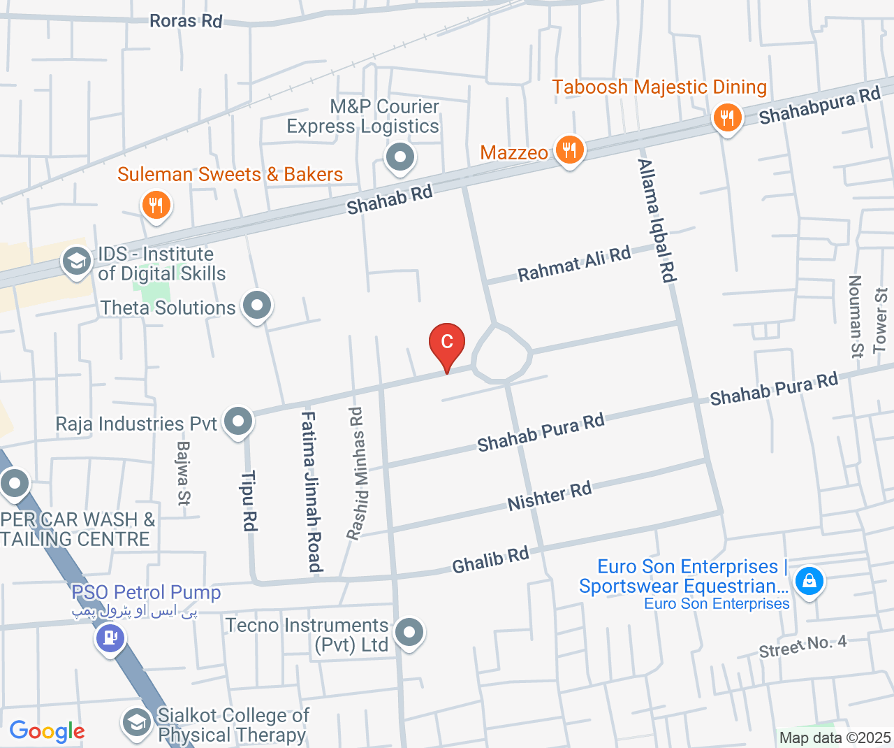 Company location map of Corroplex Production Group