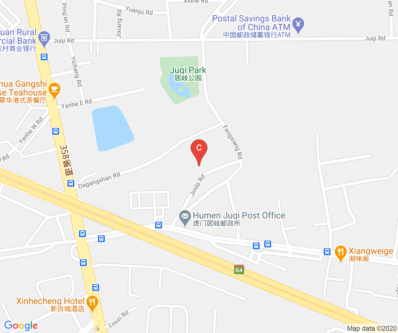 Company location map of Dongguan Creative Packing Co., Ltd