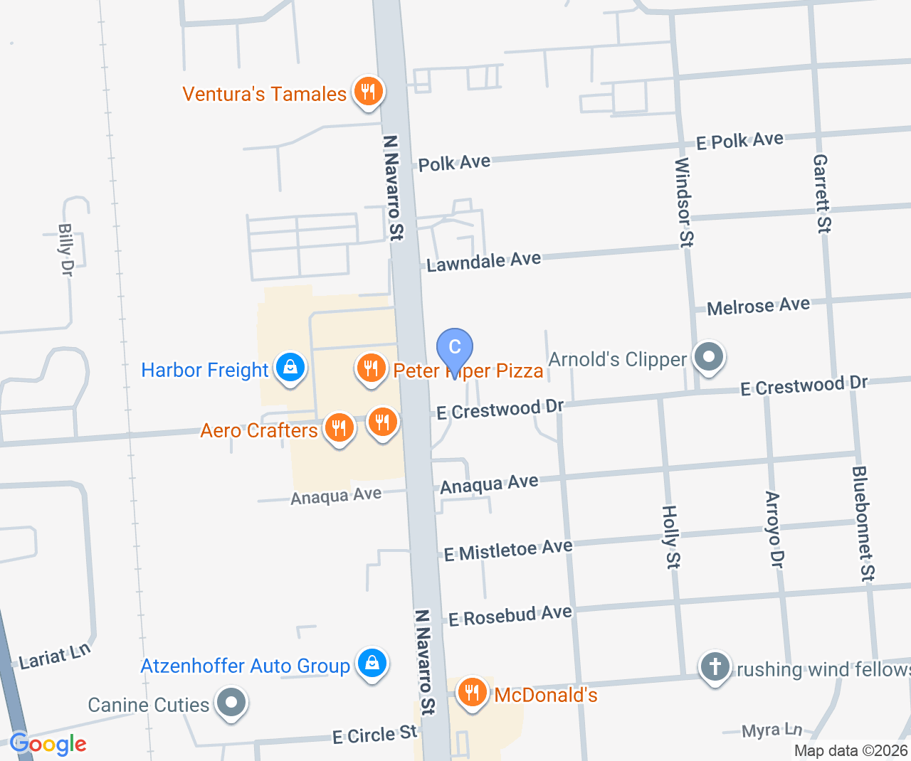 Company location map of Crossroads Movers, Inc.