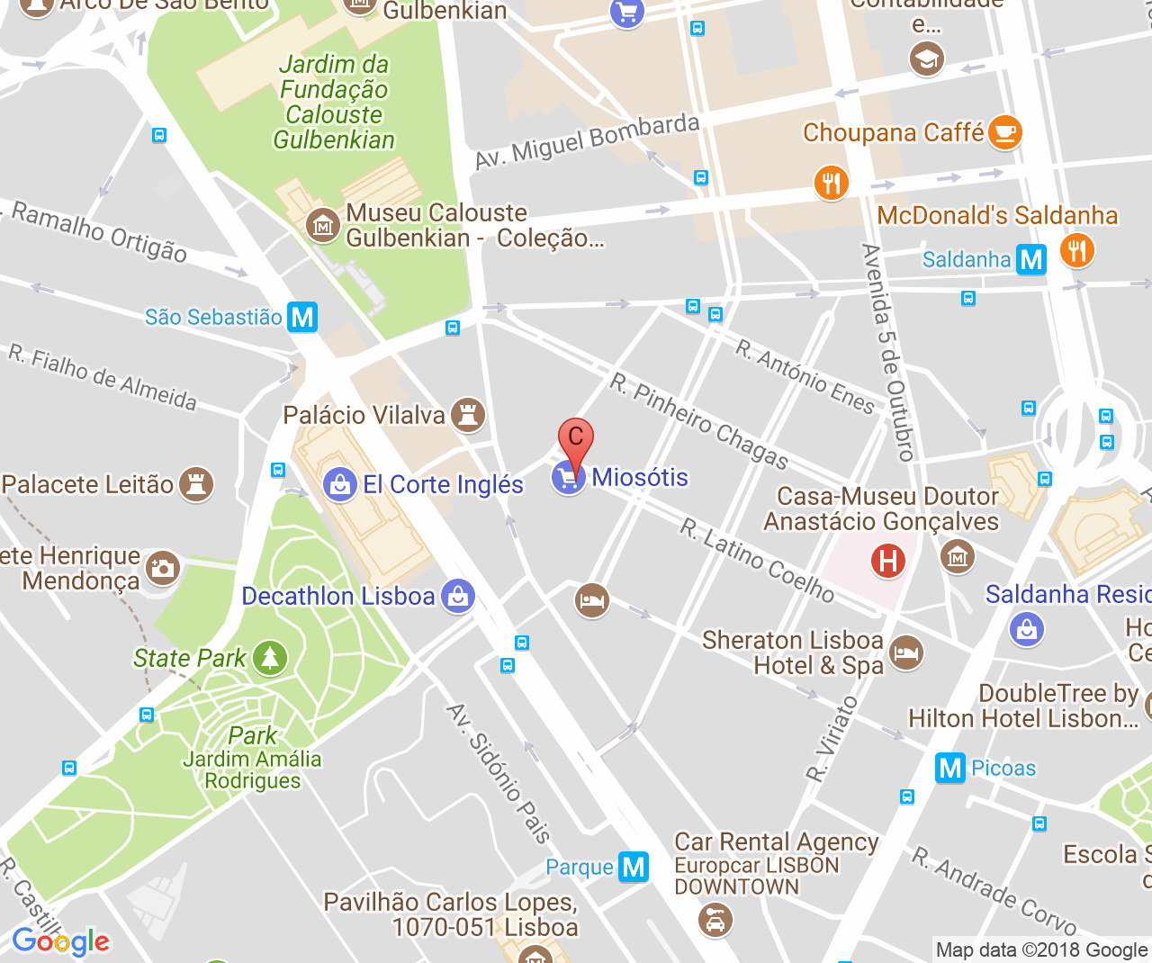 Company location map of Eu Lisboa